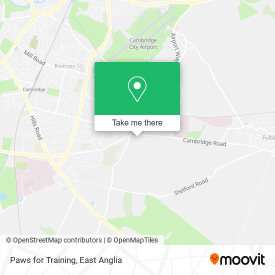 Paws for Training map