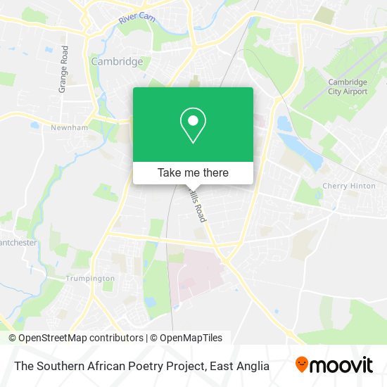 The Southern African Poetry Project map