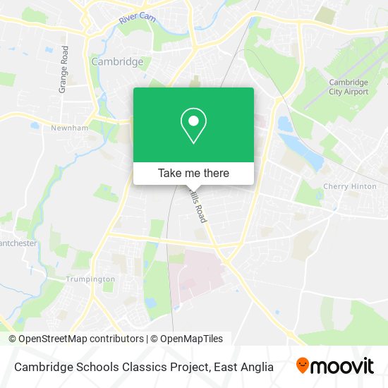 Cambridge Schools Classics Project map
