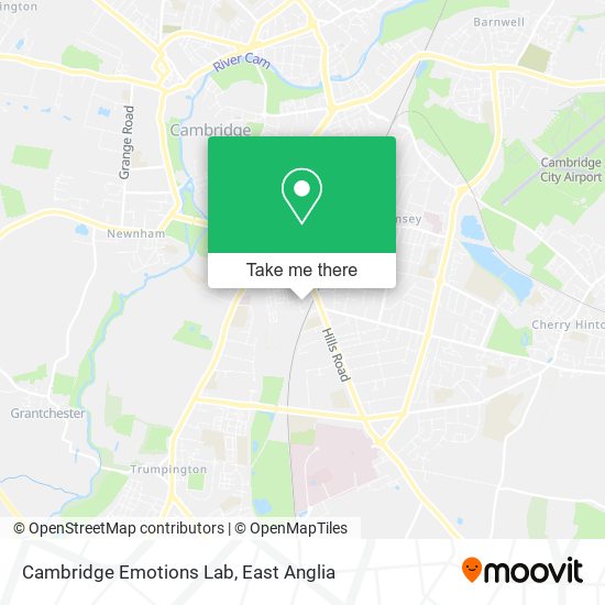 Cambridge Emotions Lab map