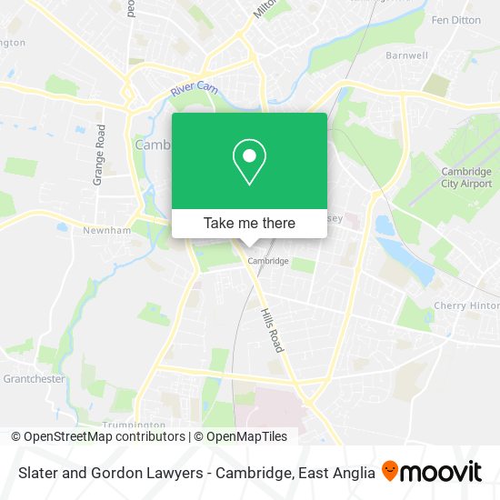 Slater and Gordon Lawyers - Cambridge map