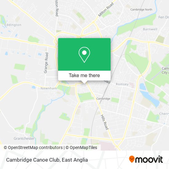 Cambridge Canoe Club map