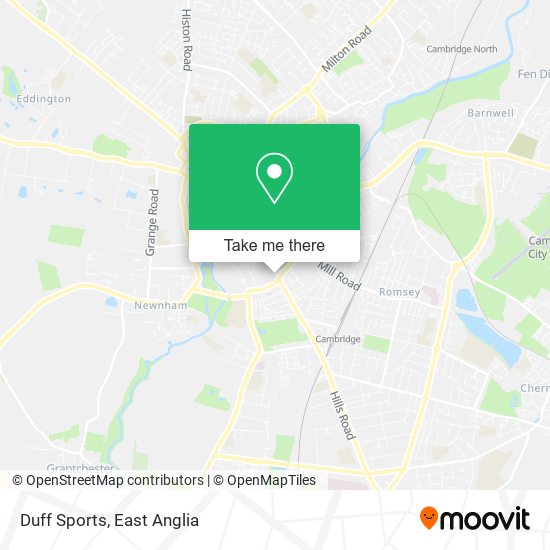 Duff Sports map
