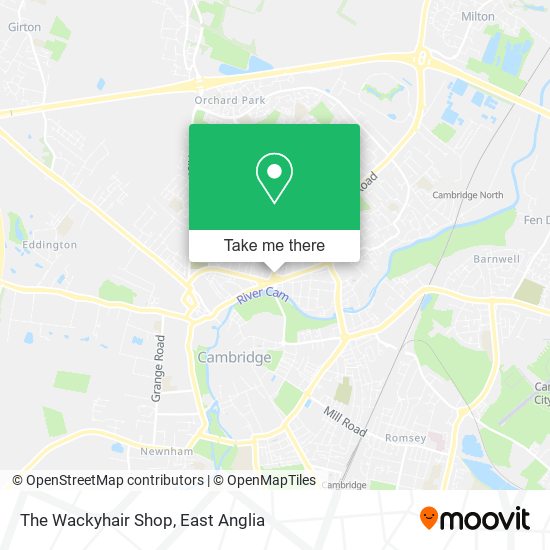 The Wackyhair Shop map