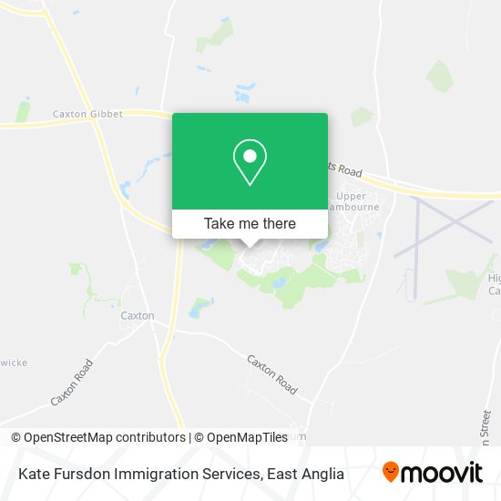 Kate Fursdon Immigration Services map