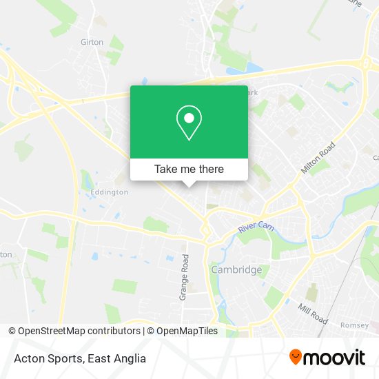 Acton Sports map