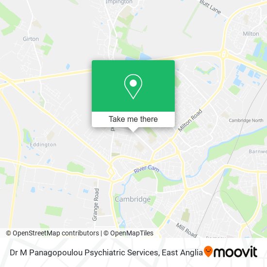 Dr M Panagopoulou Psychiatric Services map