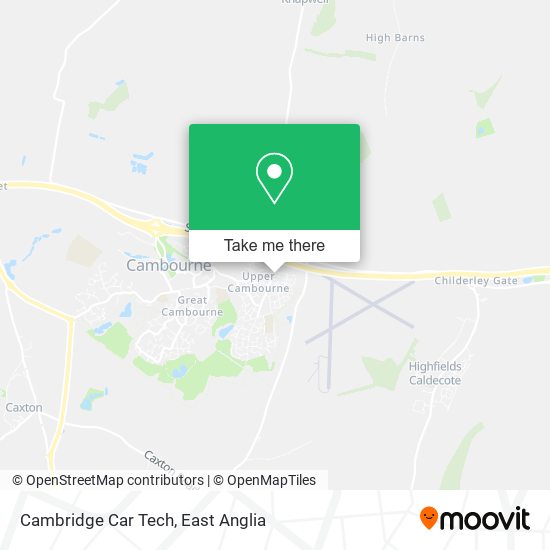 Cambridge Car Tech map