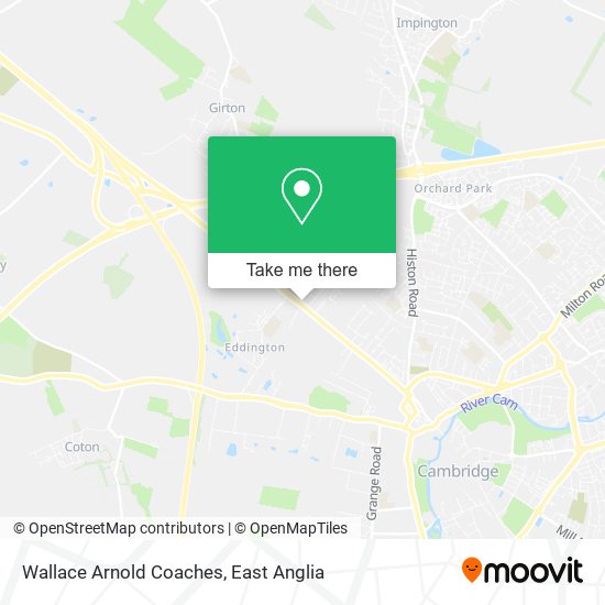 Wallace Arnold Coaches map