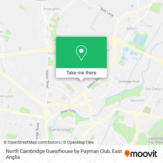 North Cambridge Guesthouse by Payman Club map