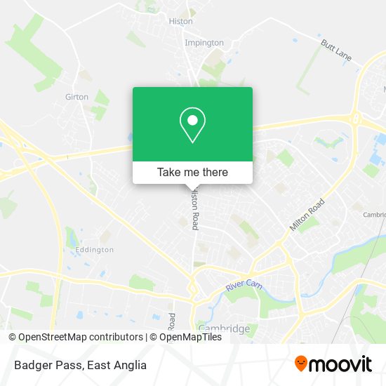 Badger Pass map