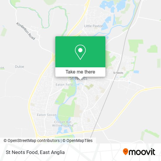 St Neots Food map