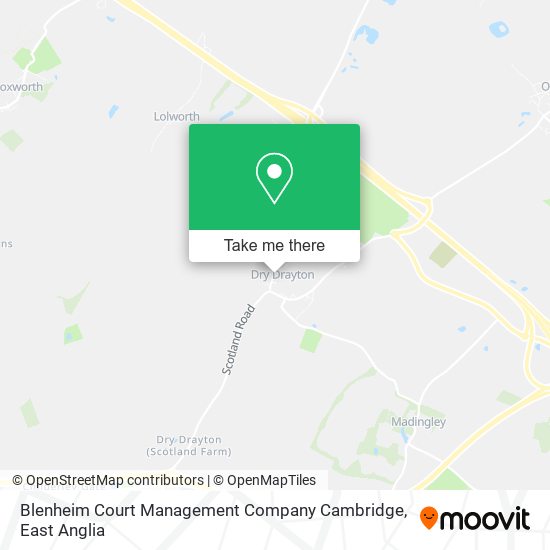 Blenheim Court Management Company Cambridge map