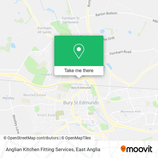 Anglian Kitchen Fitting Services map