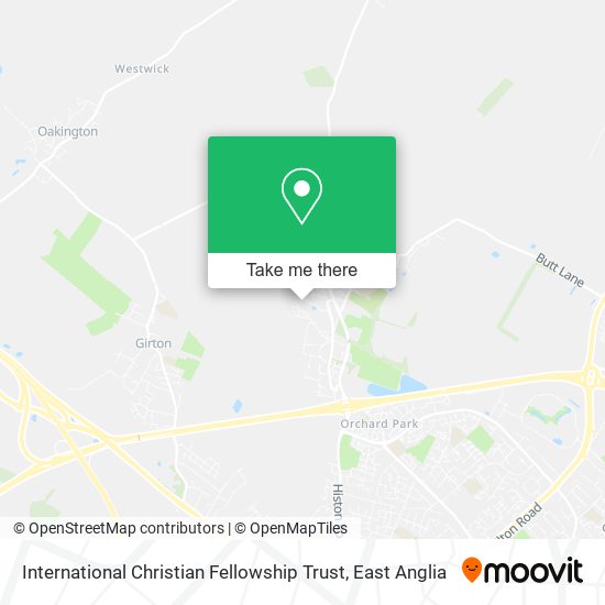 International Christian Fellowship Trust map