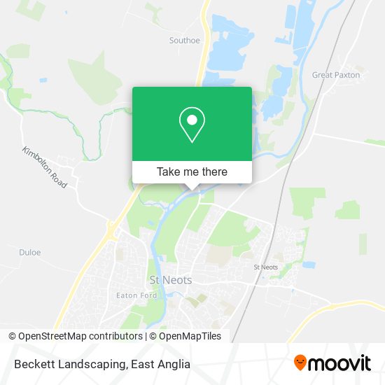 Beckett Landscaping map