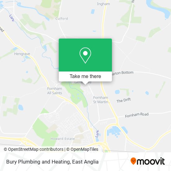 Bury Plumbing and Heating map