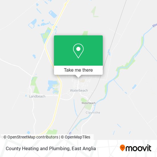 County Heating and Plumbing map