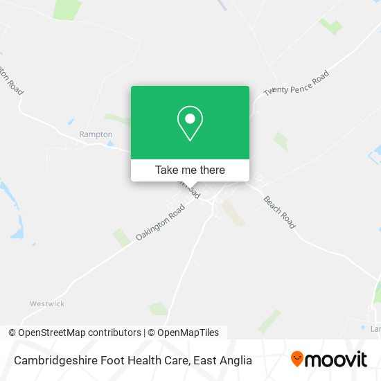 Cambridgeshire Foot Health Care map