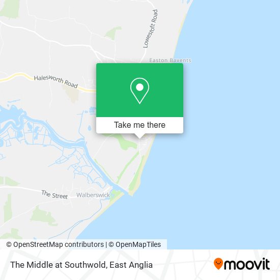 The Middle at Southwold map