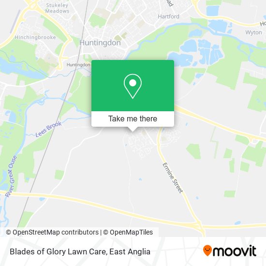 Blades of Glory Lawn Care map