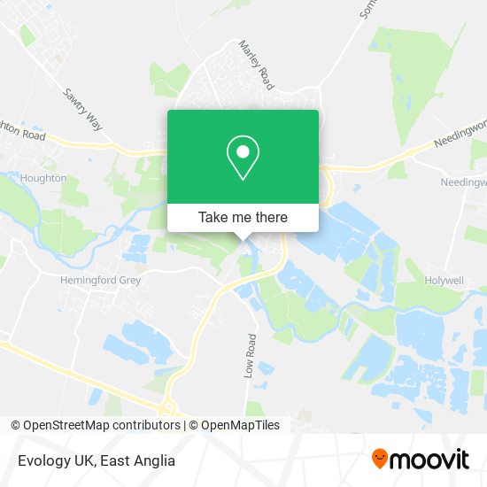 Evology UK map