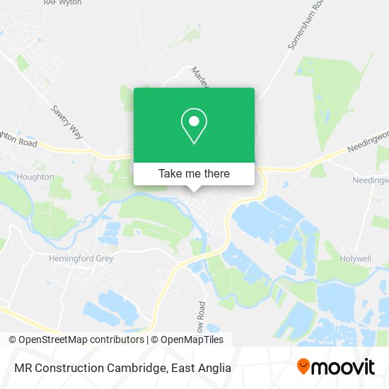 MR Construction Cambridge map