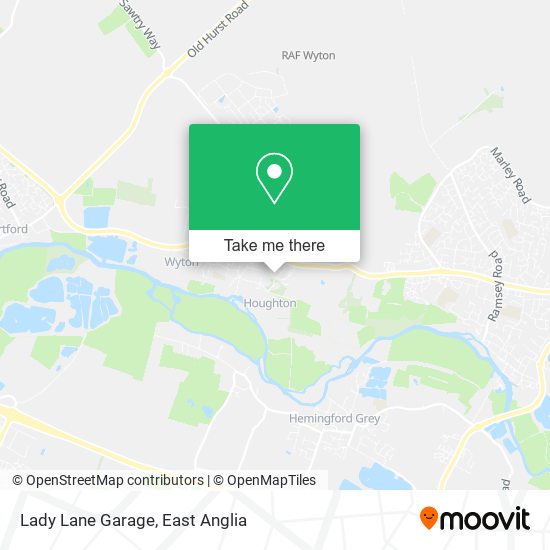 Lady Lane Garage map