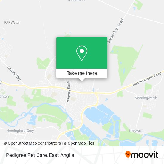 Pedigree Pet Care map