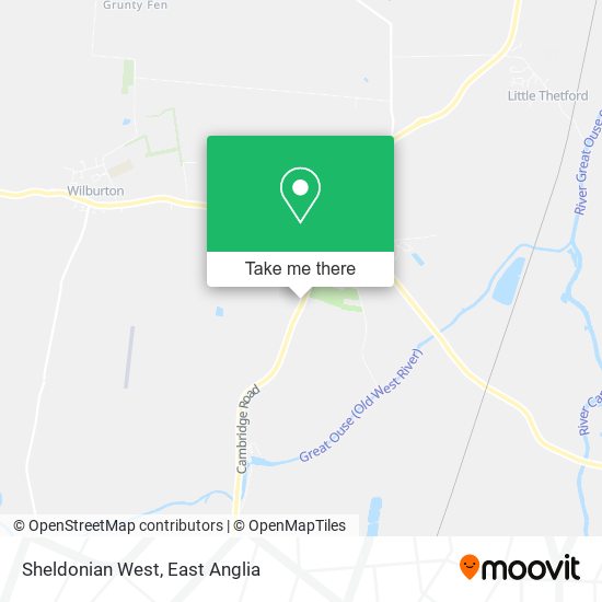 Sheldonian West map