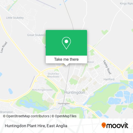 Huntingdon Plant Hire map