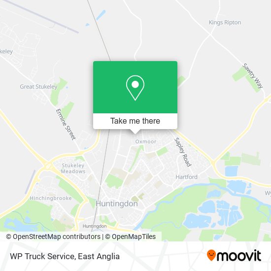 WP Truck Service map