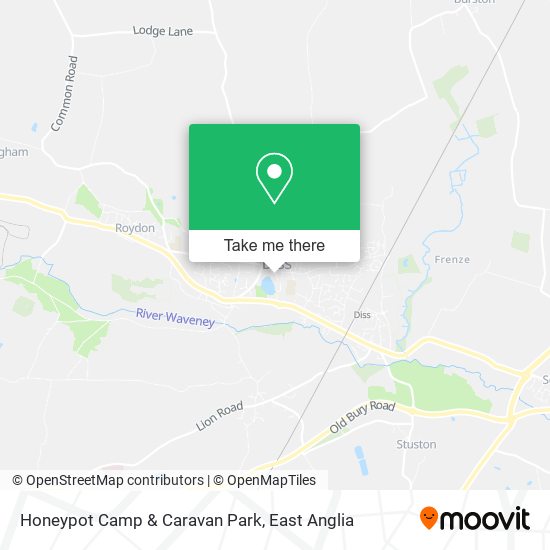 Honeypot Camp & Caravan Park map
