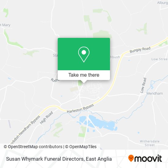 Susan Whymark Funeral Directors map