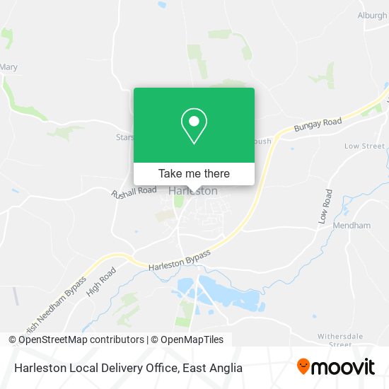 Harleston Local Delivery Office map