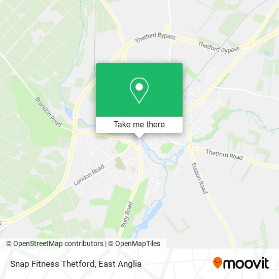 Snap Fitness Thetford map