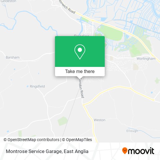 Montrose Service Garage map