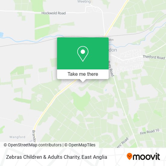 Zebras Children & Adults Charity map