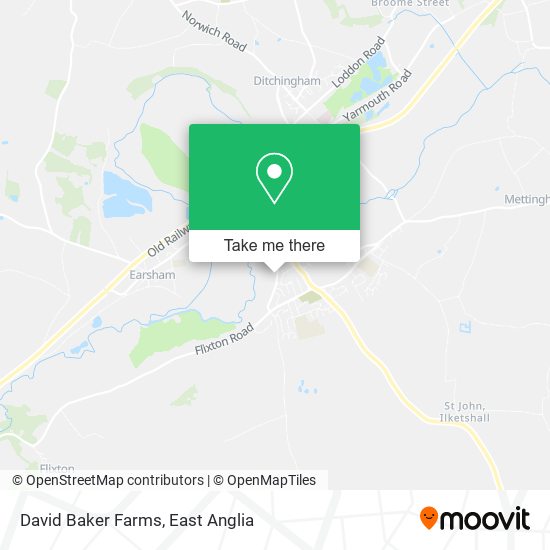David Baker Farms map