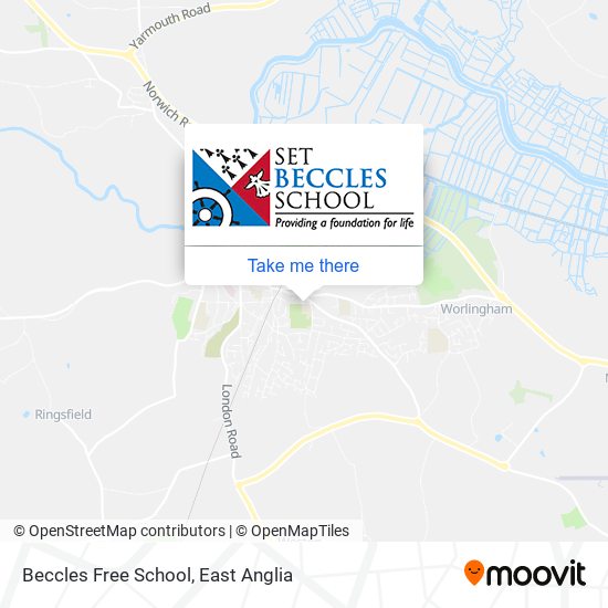 Beccles Free School map