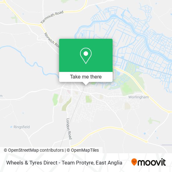 Wheels & Tyres Direct - Team Protyre map