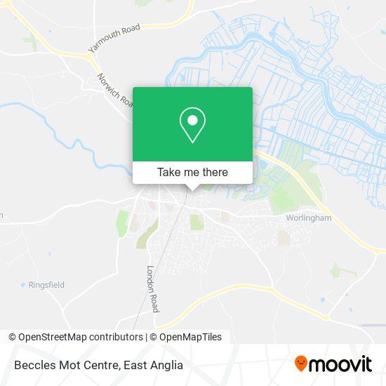 Beccles Mot Centre map
