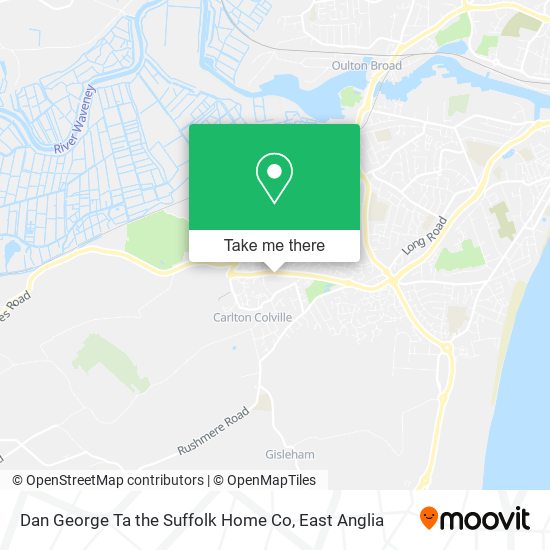 Dan George Ta the Suffolk Home Co map