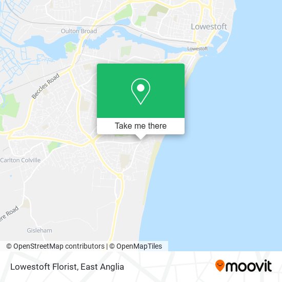 Lowestoft Florist map