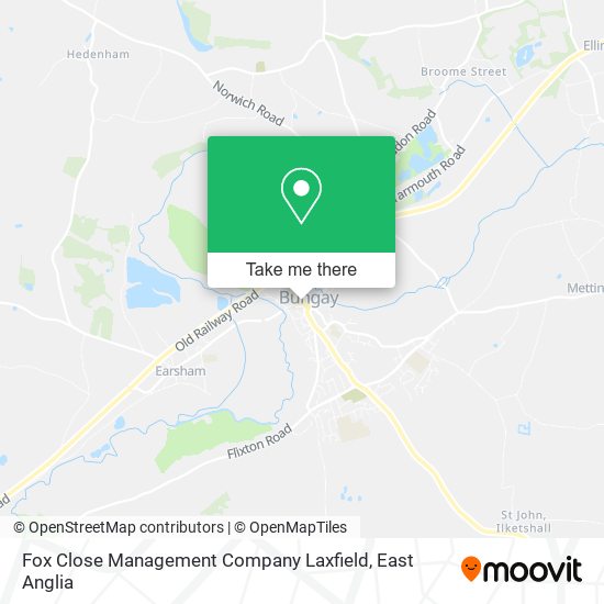 Fox Close Management Company Laxfield map