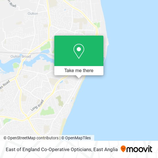 East of England Co-Operative Opticians map