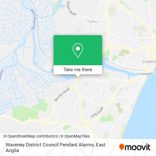 Waveney District Council Pendant Alarms map