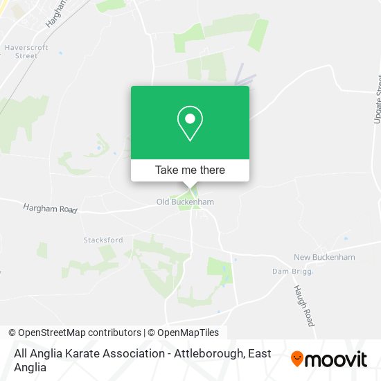 All Anglia Karate Association - Attleborough map