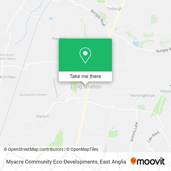 Myacre Community Eco-Developments map