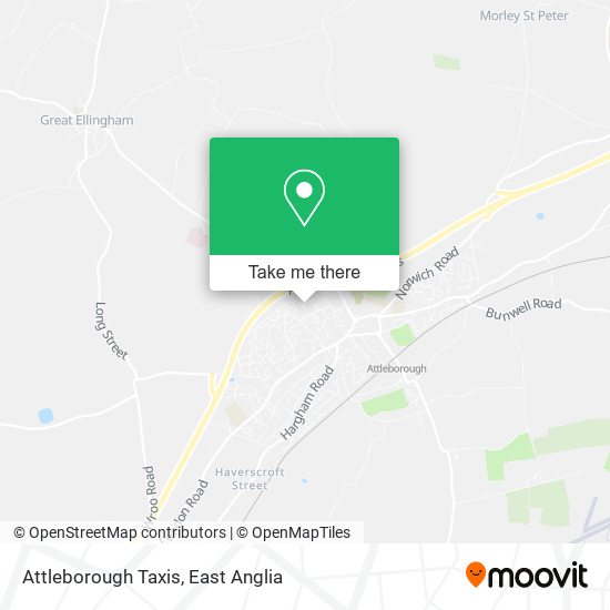 Attleborough Taxis map